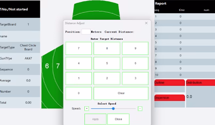 No special targets are required, just use a regular EVA target box and regular target paper.