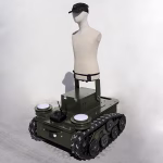 Intelligent tracked moving vehicle target