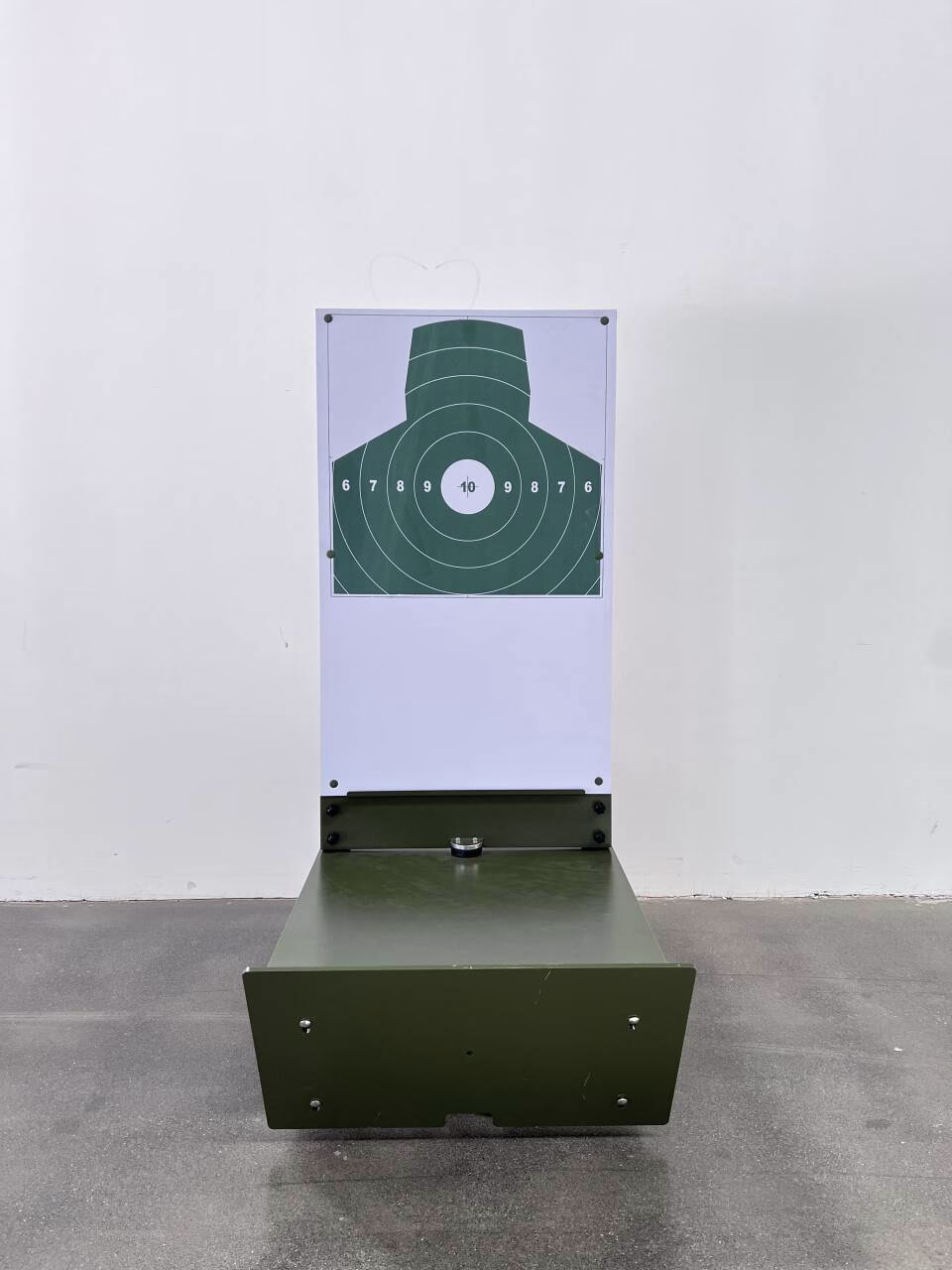 H-bar ground rail moving pop-up target