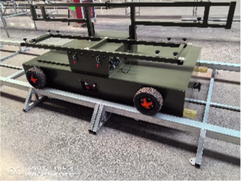 The target vehicle's movement speed can be adjusted through software, with a maximum movement speed of 5m/s, which can adapt to different training scenarios.