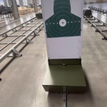 H-bar ground rail moving pop-up target