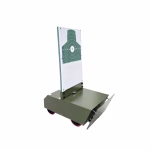 H-bar ground rail moving rotary target