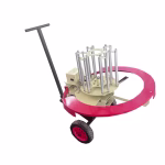 Clay pigeon thrower with 6 rounds