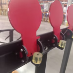 Six head steel plate target
