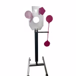 Reactive steel target