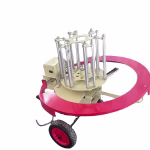 Clay pigeon thrower with 6 rounds