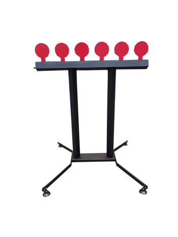 Six head steel plate target