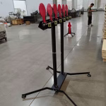 Six head steel plate target