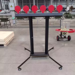 Six head steel plate target
