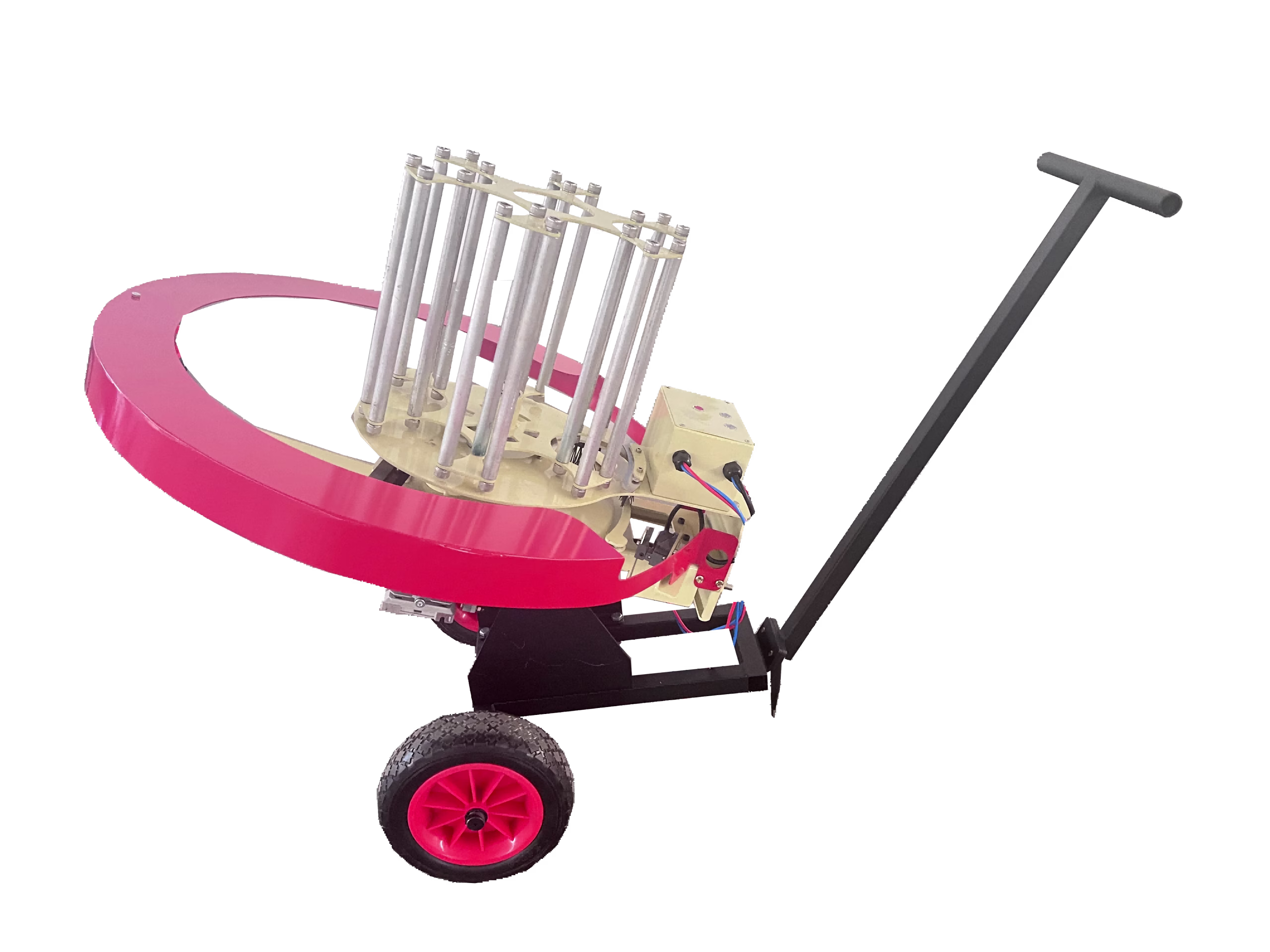 Clay pigeon thrower with 6 rounds