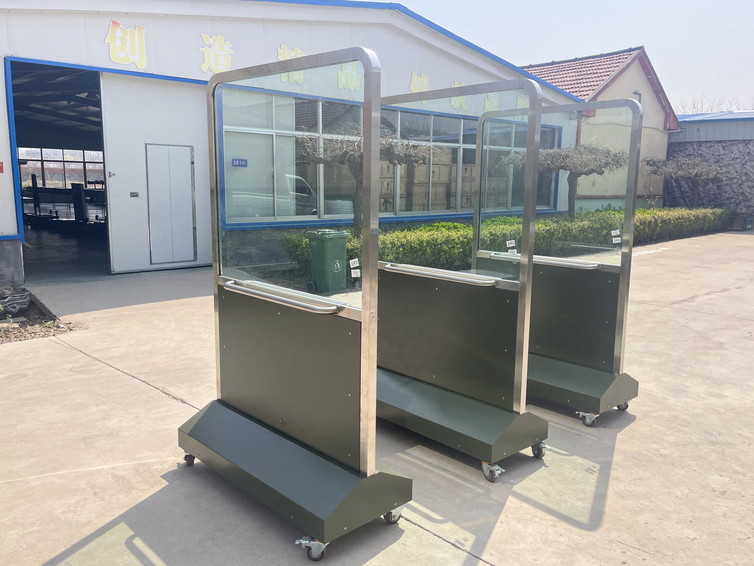 Multi functional wheeled shooting partition