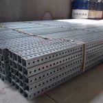 Galvanized perforated sign posts