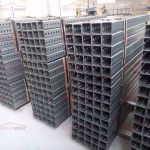 Galvanized perforated sign posts