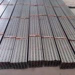 Galvanized perforated sign posts