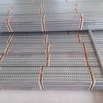 Galvanized perforated sign posts